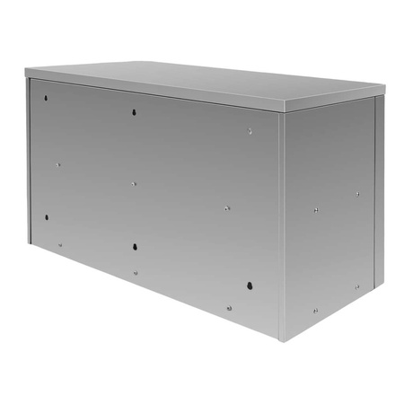 Szafka wisząca ze stali nierdzewnej z drzwiami przesuwnymi Mega-M S-100 cm G-40 cm H-60 cm N