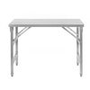 Stół ze stali nierdzewnej centralny składany Mega-M S-120 cm G-60 cm H-85 cm N