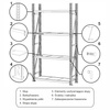 Regał magazynowy 4-półkowy Mega-M FORTIS H-200 cm L-158,5 cm G-60 cm moduł dostawny N