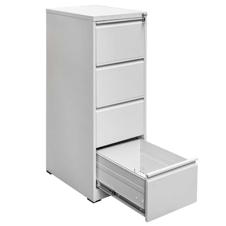 Szafka metalowa na dokumenty FURVERO W4S S/S 4 szuflady kartotekowa S-45 cm