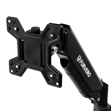 Uchwyt na monitor do biurka FURVERO HK001 17-40" 1 regulowane ramię sprężyna gazowa czarny