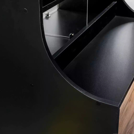 Witryna sklepowa na ciastka i cukierki H-162 cm L-80 cm G-60 cm czarny