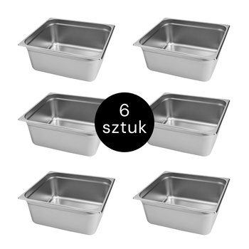 Pojemnik GN Mega-M 2/3 353x325x150 (zestaw 6 szt.) N