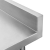 Stół ze stali nierdzewnej przyścienny z półką Mega-M STANDARD S-80 cm G-60 cm H-85 cm N