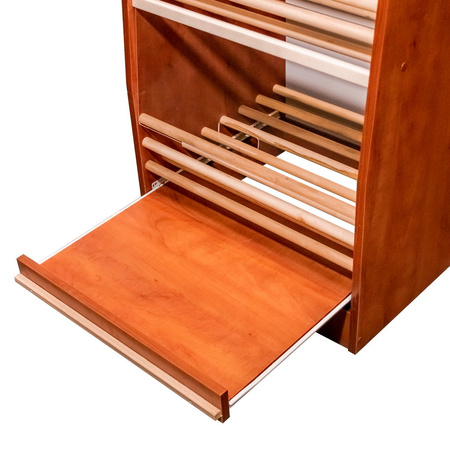 Regał na pieczywo H-200 cm L-60 cm G-50 cm plexi oświetlenie LED grusza polna