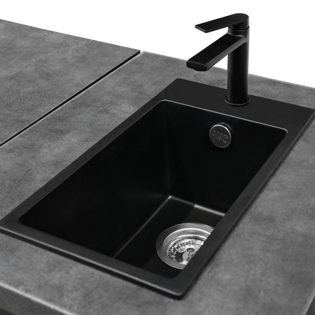 Szafka ze zlewem i baterią Mega-M H-90 cm L-54 cm G-60 cm dąb kraft