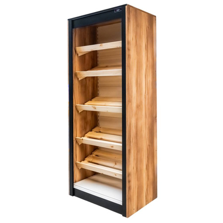 Regał na pieczywo Mega-M H-212 cm L-87 cm G-62 cm dąb barokowy złoty