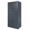 Szafka skrytkowa BHP Mega-M 4 skrytki 80x50x180 cm grafitowa