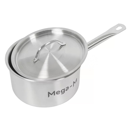 Rondel z pokrywką ze stali nierdzewnej Mega-M 2,7L 18x10,5 cm