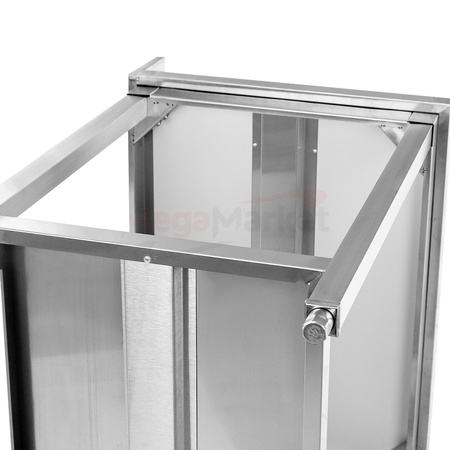 Stół gastronomiczny Mega-M 1400x700/2półki/MDF/N