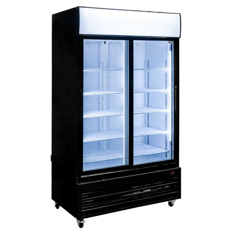 Witryna chłodnicza Mega-M RICO i112 S-112 cm G-61 cm H-197 cm drzwi przesuwne N
