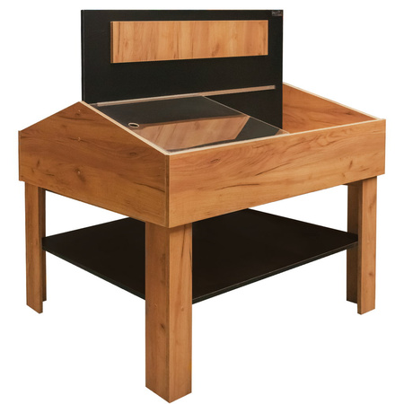 Regał na pieczywo promocyjne Mega-M H-138.5 cm L-122 cm G-98.5 cm dąb kraft