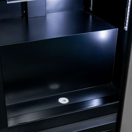 Witryna chłodnicza 1-drzwiowa 600L Mega-M DIEGO R62 Prestige black oświetlenie LED