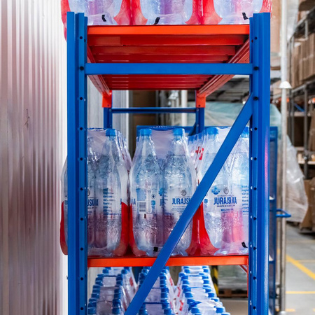 Regał metalowy magazynowy 5-półkowy Mega-M FORTIS LIGHT H-200 cm L-200 cm G-50 cm moduł bazowy WYSYŁKA PALETOWA