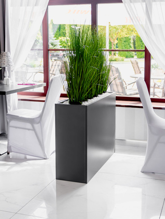 Skrzynia kwiatowa Mega-M H-70 cm L-135 cm G-30 cm antracyt 0164 N