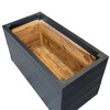 Donica kwiatowa drewniana Mega-M H-74 cm L-120 cm G-60 cm antracyt