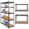Regał magazynowy Mega-M PRO LOFT H-180 cm L-120 cm G-45 cm 5 półek z MDF 6.2 mm 275 kg czarny