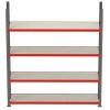 Regał magazynowy 4-półkowy Mega-M FORTIS H-200 cm L-267 cm G-60 cm moduł bazowy N