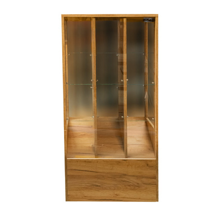 Witryna sklepowa na ciastka i cukierki Mega-M H-137 cm L-67 cm G-44 cm dąb kraft N