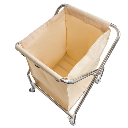 Wózek hotelowy na pranie Mega-M 62x60x95 cm składany beżowy