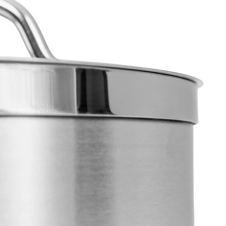 Rondel z pokrywką ze stali nierdzewnej Mega-M PRO 3L 18x10 cm