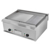 Płyta grillowa elektryczna 2/3 gładka+1/3 ryflowana Mega-M UC 2x3 kW 230 V