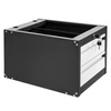 Szafka narzędziowa Mega-M do stołów warsztatowych  2 szuflady S-37 cm x G-48,6 cm x H-34 cm system 01 grafit/front szary N