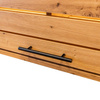 Regał na pieczywo z plexi oświetlenie LED H- 205 cm L- 100 cm G- 60 cm Dąb Artisan 5307 N