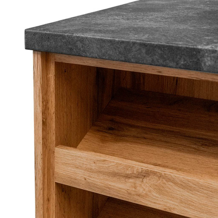 Lada sklepowa sprzedażowa impulsowa Mega-M H- 90 cm L- 310 cm G- 60 cm dąb wotan