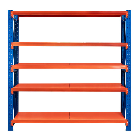 Regał metalowy magazynowy 5-półkowy Mega-M FORTIS LIGHT H-200 cm L-200 cm G-50 cm moduł bazowy WYSYŁKA PALETOWA