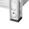 Regał magazynowy Mega-M Basic H-180 cm L-90 cm G-40 cm 4 półki z MDF 4 mm (175kg) ocynk N