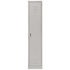 Szafka ubraniowa BHP Mega-M J-40 1 drzwiowa szara S-36 cm G-50 cm H-180 cm skręcana N