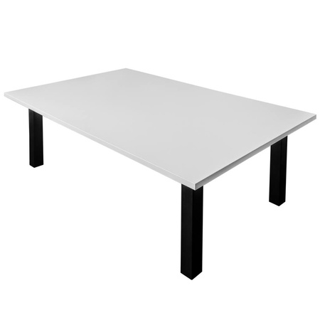 Stół konferencyjny Mega-M 200x120x76 cm biel alpejska