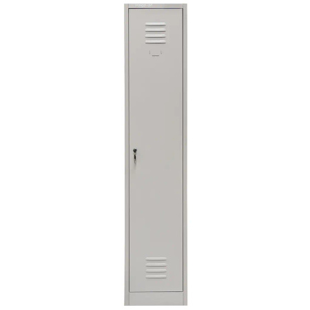 Szafka ubraniowa BHP Mega-M J-40 1 drzwiowa szara S-36 cm G-50 cm H-180 cm skręcana N