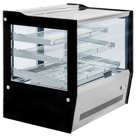 Witryna grzewcza nastawna Mega-M ELSA MINI  S66H S-66 cm G-53 cm H-69 cm inox N