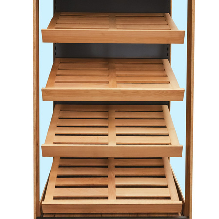 Regał na pieczywo Mega-M H-205 cm L-106.5 cm G-70 cm dąb kraft