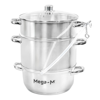 Sokownik parowy Mega-M stal nierdzewna 8l N