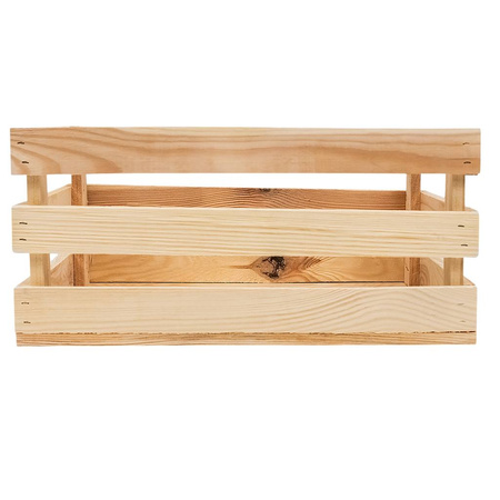 Skrzynka drewniana na warzywa owoce Mega-M L-30 cm G- 40 cm  H-18 cm