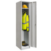 Szafka ubraniowa BHP Mega-M J-40 1 drzwiowa szara S-36 cm G-50 cm H-180 cm skręcana N