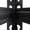 Regał magazynowy Mega-M PRO LOFT  H-180 cm L-90 cm G-40 cm 5 półek z MDF 6.2 mm okleina drewno 275 kg czarny