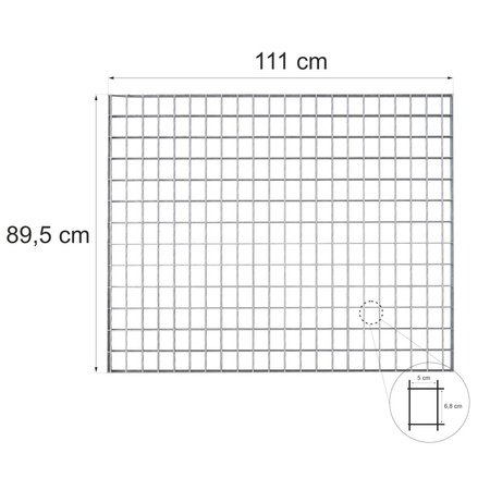 Wypełnienie krata WEMA Mega-M G-111 cm L-89.5 cm H-3 cm ocynk 500 kg (6.8x5/3x0.2) nakładana N