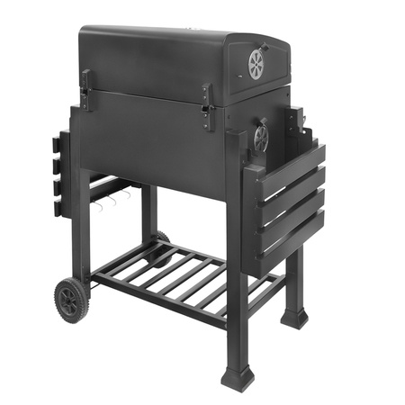 Grill ogrodowy węglowy Mega-M 2x stolik boczny 55x42 N