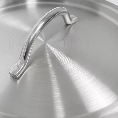 Rondel z pokrywką ze stali nierdzewnej Mega-M 0,8L 14x5,5 cm