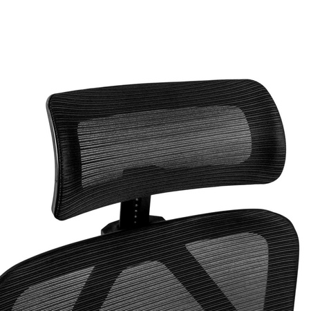 Fotel biurowy obrotowy FURVERO Eclipse BM/A3D/L3D/H2D/S czarny spełnia wymogi BHP