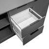 Szafka pod ekspres mobilna Mega-M H- 87 cm L- 184 cm G- 76 cm antracyt 0164 N