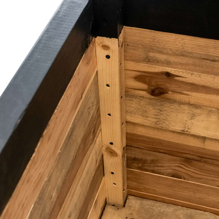 Donica kwiatowa drewniana Mega-M H-74 cm L-120 cm G-60 cm antracyt