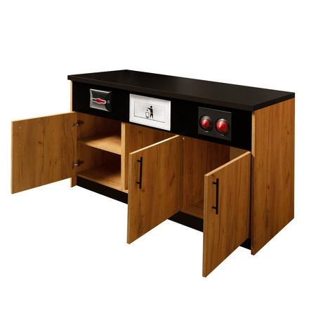 Szafka pod ekspres do kawy Mega-M moduł H-92 cm L-154 cm G-60 cm dąb kraft N