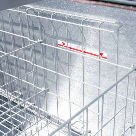 Zamrażarka skrzyniowa przeszklony panoramiczny front 621 L Mega-M OZI i210 NoFrost