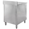 Stół gastronomiczny ze stali nierdzewnej przyścienny z szafką Mega-M 60x70x85 cm