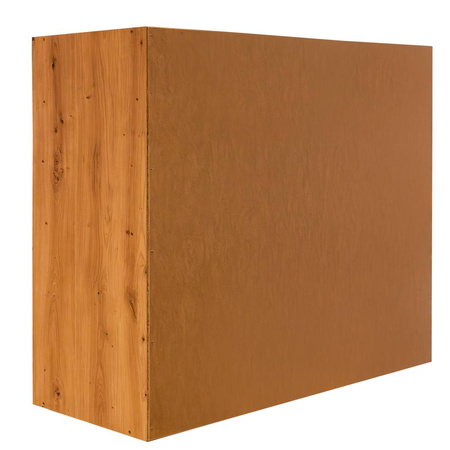 Moduł regału ozdobnego na wino/alkohole mocne Mega-M H-86 cm L-100 cm G-40 cm dąb artisan/czarny